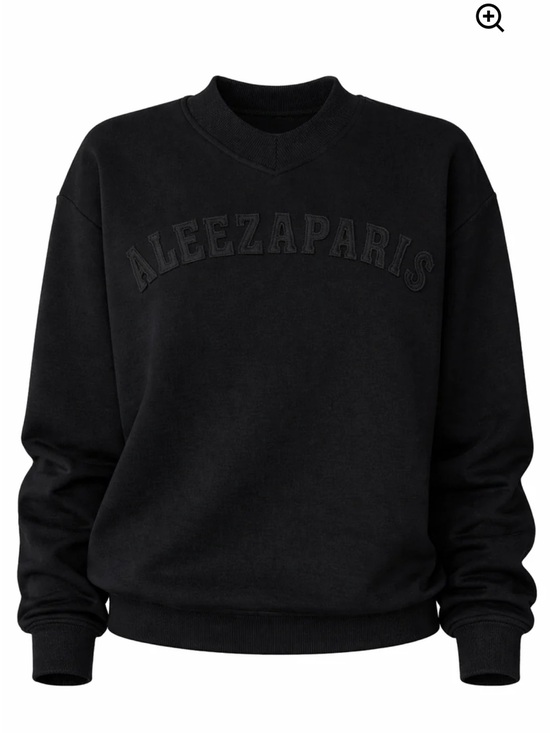 Aleeza Paris Tops - SOLD OUT !!! Aleeza Paris Crewneck Sweatshirt in Black